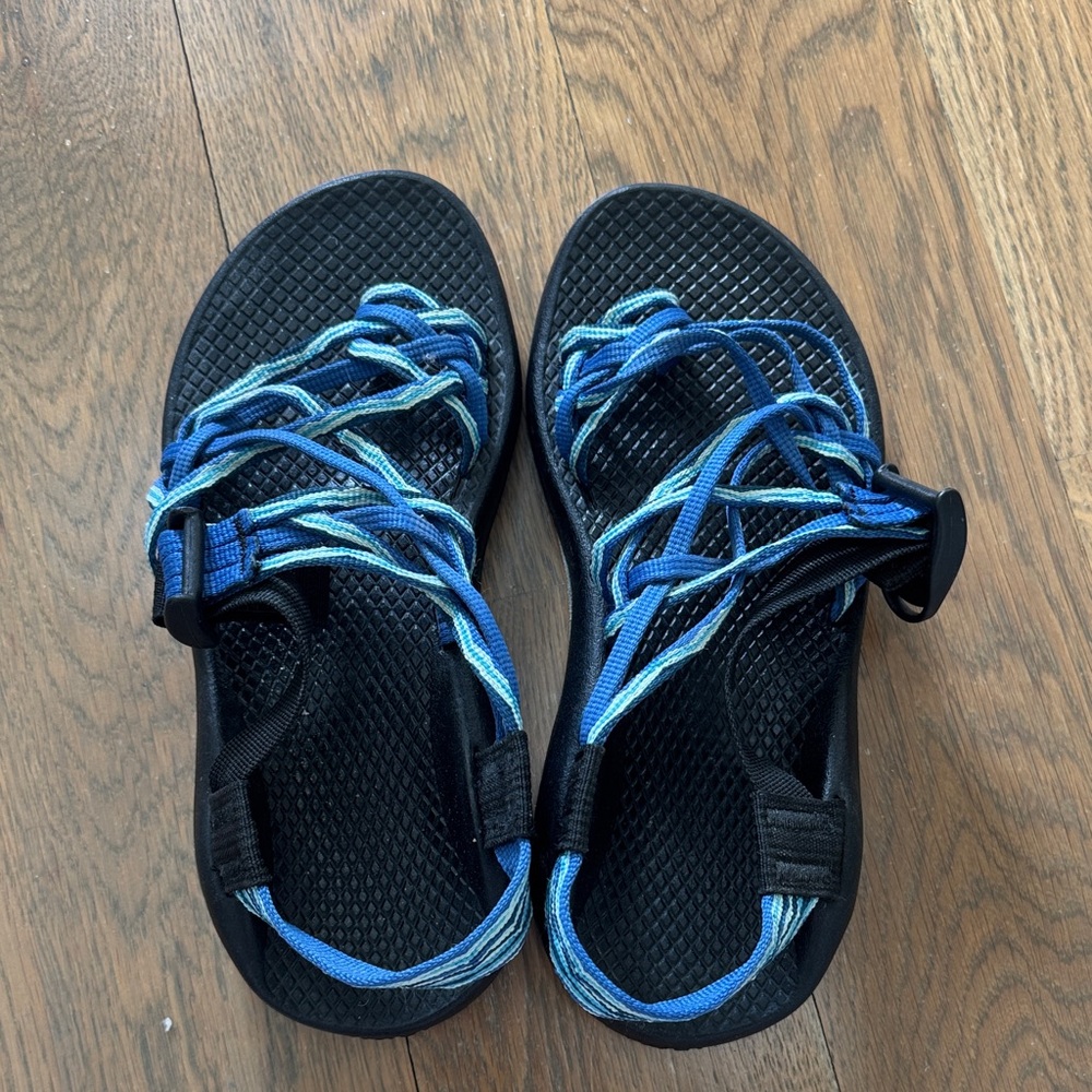 Chaco Black and Blue Women's Sandals